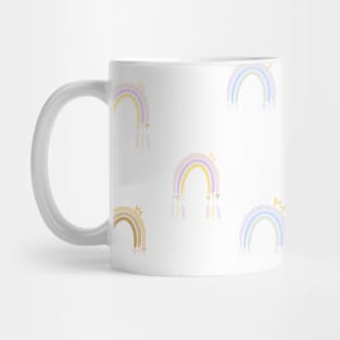 Rainbows pattern, cute rainbows, magic rainbows, boho style, pastel rainbows Mug